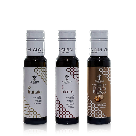 Olivenöl Probier- und Präsentbox, zum verfeinern 3x100ml